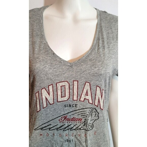Indian Motorcycles Lace-Up Sides Tee - Size M - Picture 5 of 10